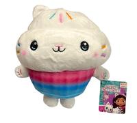DREAMWORKS GABBY'S DOLLHOUSE - Grande peluche brodée de qualité cadeau super douce de 25 à 35 cm - (Cakey Cat)