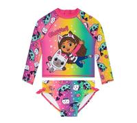 DreamWorks Gabbys Dollhouse Maillots De Bain Fille, Deux Piece Maillot De Bain Piscine, Vetement Fille Natacion, Multicolore 4-5 Ans