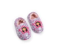 DREAMWORKS GABBY'S DOLLHOUSE Pantoufles mocassins roses et violettes à enfiler pour filles | Chaussures d'intérieur confortables | Produits dérivés de la Maison de Poupées de Gabby
