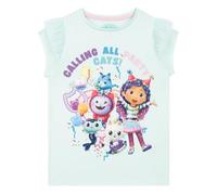 DreamWorks Gabbys Dollhouse T Shirt Fille | Tee Shirt Enfant Fille | Haut Gabbys Dollhouse | Bleu 4-5 Ans