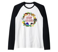 DreamWorks KouKou Happy Holidays Character Wreath Manche Raglan