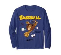 DreamWorks Madagascar Alex Baseball 90s Retro Manche Longue