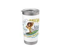 DreamWorks Madagascar Alex Surfing 90s Retro Gobelet isotherme en acier inoxydable double paroi