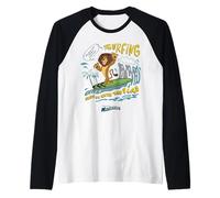 DreamWorks Madagascar Alex Surfing 90s Retro Manche Raglan