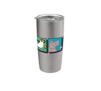 DreamWorks Madagascar All Over Print 90s Retro Gobelet isotherme en acier inoxydable double paroi