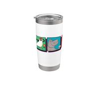 DreamWorks Madagascar All Over Print 90s Retro Gobelet isotherme en acier inoxydable double paroi