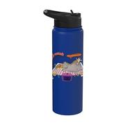 DreamWorks Madagascar Melman & Gloria Binge Watch Retro Stainless Steel Insulated Water Bottle