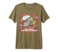DreamWorks Madagascar Melman & Gloria Retro Love T-Shirt Haut de Gamme