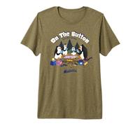 DreamWorks Madagascar Penguins Retro Campfire T-Shirt Haut de Gamme