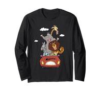 DreamWorks Madagascar Road Trip 90s Retro Manche Longue