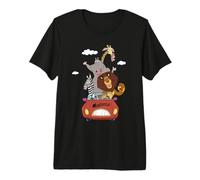 DreamWorks Madagascar Road Trip 90s Retro T-Shirt Haut de Gamme