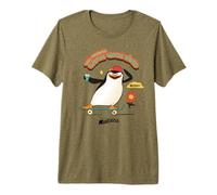 DreamWorks Madagascar Skipper Skate 90s Retro T-Shirt Haut de Gamme