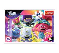 DreamWorks Trolls 14318 Puzzle Maxi pour Enfants à partir de 3 Ans Motif Le Monde de la Musique 3 24 pièces Maximum Multicolore