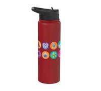 DreamWorks Trolls Character Icons All Over Print Stainless Steel Insulated Water Bottle