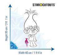 DREAMWORKS Trolls Craft avec Coquelicot Couleur et Garder découpé avec Poppy Mega Masque, Multicolore, Lot de 2