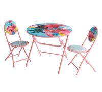 DreamWorks Trolls Ensemble table et chaises rondes pliables 3 pièces à partir de 3 ans