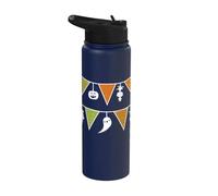 DreamWorks Trolls Halloween Bunting All Over Print Stainless Steel Insulated Water Bottle