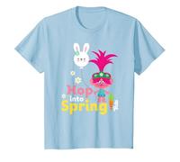 DreamWorks Trolls Poppy Hop Into Spring T-Shirt, Enfant, Bleu Céleste, 4 Ans