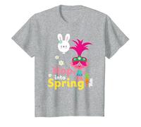 DreamWorks Trolls Poppy Hop Into Spring T-Shirt, Enfant, Gris Chiné, 2 Ans