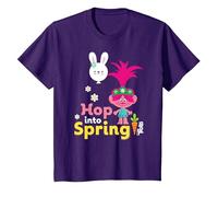 DreamWorks Trolls Poppy Hop Into Spring T-Shirt, Enfant, Violet, 10 Ans