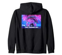 DreamWorks Trolls Punk Rock Poppy Thumbs Up Sweat à Capuche