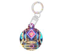 Dreamy and Psychédélique Anime Médaille d'identification pour animal domestique Chien Chat Médaille personnalisée Tendance Rond de nombreuses couleurs Matériau acrylique pour petits et grands animaux