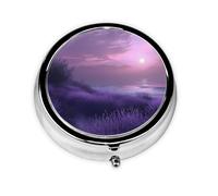 Dreamy Boîte à pilules portable à 3 compartiments, peut être mise dans un portefeuille, une poche, légère et pratique, mini boîte à pilules ronde