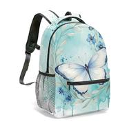 Dreamy Butterfly Print Sac à dos doux nuage arc-en-ciel dégradé ciel art numérique 40,6 cm Sac à dos de voyage avec impression complète à 360°, 03, L, Décontracté
