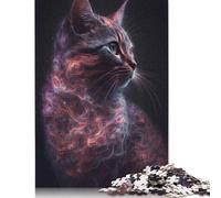 Dreamy Cat Puzzles Imposible,desafío Para Adultos Juego Educativo 1000 Piezas Obra De Arte De Juego De Para Adultos Y Niños A Partir De 12 Años 1000pcs (75x50cm)