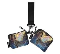 Dreamy Color Lot de 2 porte-cartes avec dragonne pour femme Motif fée de tarot, Dreamy Color Tarot Fairy, 1 size, Art déco