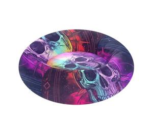 Dreamy Colors Tarot Pirate Crâne Lit apaisant anti-anxiété pour chien Taille M