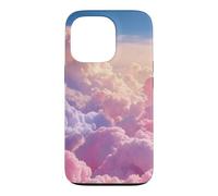 Dreamy Pink and Purple Clouds Sky Decor Girly Girl Esthétique Coque pour iPhone 13 Pro