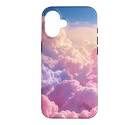 Dreamy Pink and Purple Clouds Sky Decor Girly Girl Esthétique Coque pour iPhone 16