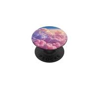 Dreamy Pink and Purple Clouds Sky Decor Girly Girl Esthétique PopSockets PopGrip Adhésif