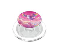 Dreamy Pink Sky Flying Rainbow Ailes Chat Accessoire Fantaisie PopSockets PopGrip pour MagSafe