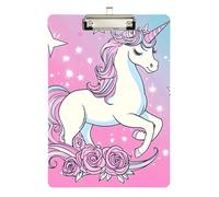 Dreamy Unicorns Porte-bloc avec film magique pour enseignant Taille 22,9 x 30,5 cm