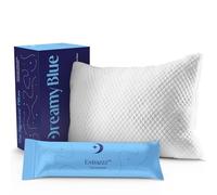 DREAMYBLUE Oreiller de qualité supérieure pour Dormir - Rembourrage en Mousse à mémoire de Forme déchiquetée [loft réglable] Housse Lavable en Rayonne dérivée de Bambou - pour Les Personnes Dormant