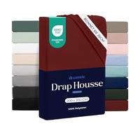 Dreamzie - Drap Housse 200x200 cm - Grand Bonnet 35 cm - Bordeaux