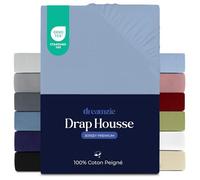 Dreamzie - Drap Housse - 80x160cm - 100% Coton Peigné - Jersey Premium