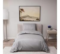 Dreamzie - Housse de Couette 140x200 avec 1 Taie Oreiller 65x65 - Parure de Lit 2 pièces en Microfibre Douce Noire - Certifiée Oeko-Tex