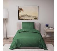 Dreamzie - Housse de Couette 140x200 cm avec 1 Taie Oreiller 65x65 cm - Vert - Parure de Lit 140x200 en 100% Microfibre - Certifié sans Produits Chimiques (Oeko TEX)