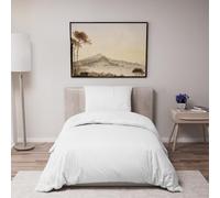 Dreamzie - Housse de Couette 140x200 cm avec 1 Taie Oreiller 65x65 cm - Blanc - Parure de Lit 140x200 en 100% Microfibre - Certifié sans Produits Chimiques (Oeko TEX)