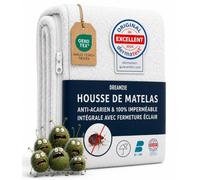 Dreamzie - Housse de Matelas Intégrale 140x200x20cm - Anti-Punaise de Lit