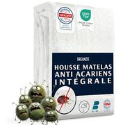 Dreamzie Housse Matelas 160x200 x20 cm Intégrale Anti-Acarien et Punaises de Lit - Protege Matelas 160x200 cm avec Fermeture Eclair pour Allergiques - Imperméable, Bi-Ome et Oeko-Tex