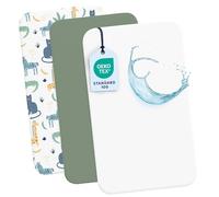 Dreamzie Lot de 2 Drap Housse Cododo + 1 Protege Matelas Impermeable Enfant - 55x90 cm - 100% Coton pour Berceaux, Matelas Cododo - Motif Savana