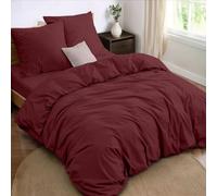Dreamzie Parure de Lit 140x190 4 Pièces Housse de Couette 240x220 cm + Drap Housse 140x190 cm avec 2 taies d'oreillers 65x65 cm 240x220 Parure 100 Fils/cm² en Microfibre - Oeko-Tex
