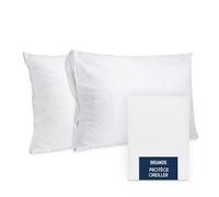 Dreamzie Protège Oreiller 50x80 cm - Lot de 2 - Imperméable et Oeko-TEX - Housse Oreiller avec Fermeture Éclair