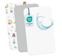 Dreamzie - Set 2 Drap Housse Cododo 55x90 + 1 Protège Matelas Imperméable | Set 3 Pièces Pour Berceau, Couffin et Matelas Bébé · Alèse et Drap Bébé · 100% Coton · Doux · OEKO-TEX · Motif Renard
