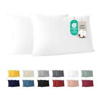 Dreamzie - Taie d'oreiller 40x70 cm - Lot de 2-100% Coton - Blanc