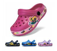 DRECAGE Sabots Enfant Été Chaussons Garçons Filles Pantoufles EVA Clogs Tongs Sandales de Plage à Enfiler Piscine de Jardin Antidérapage Rose30 EU